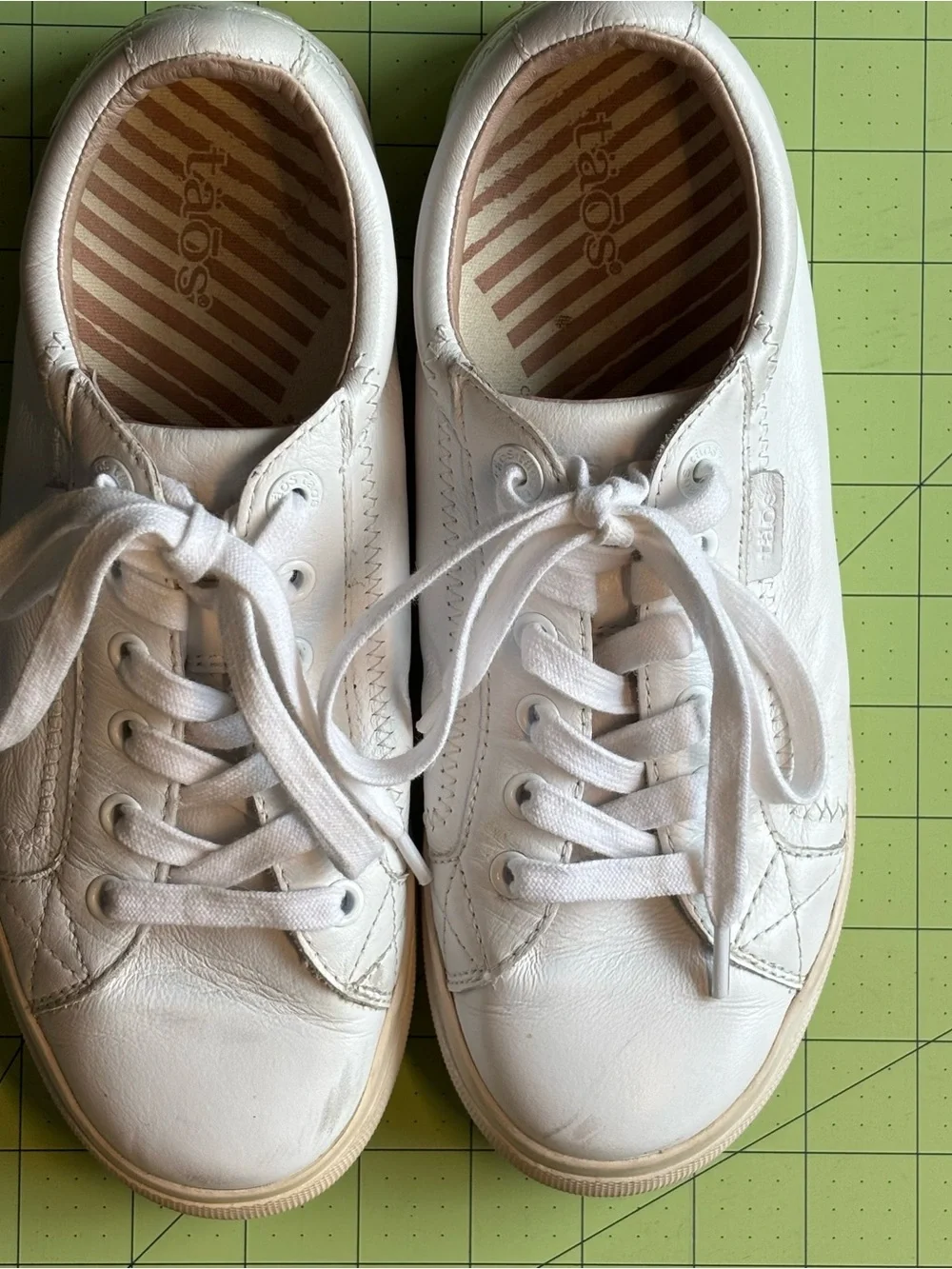 TAOS Plim Soul All Leather Sneakers Sz 7.5   Discontinued model.  Glove leather